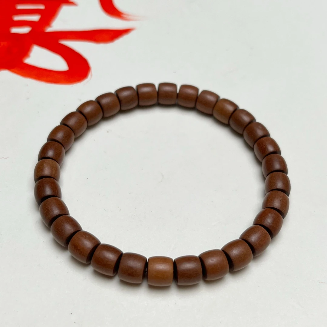 【雷而不同】雷击枣木陈化老料7*6直切手串玄门流珠体验款