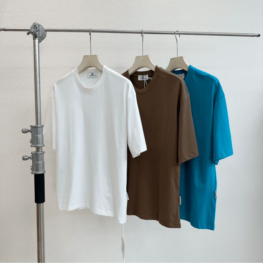 掌柜自留，超级舒服！男士夏款吸汗重磅串色短袖T恤9810