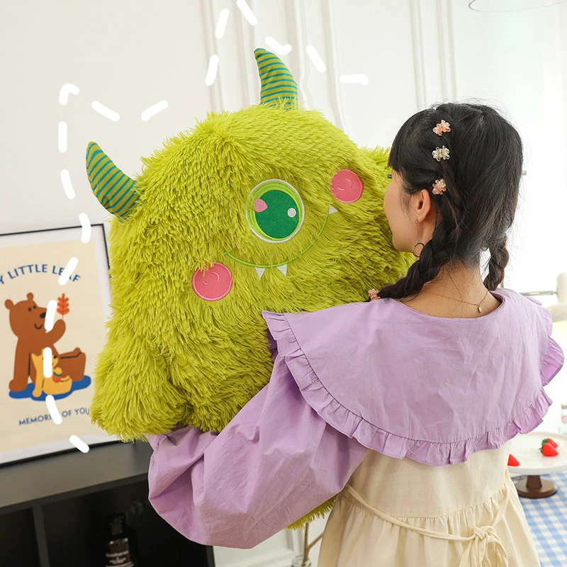 63cm绿色大怪兽毛绒玩具