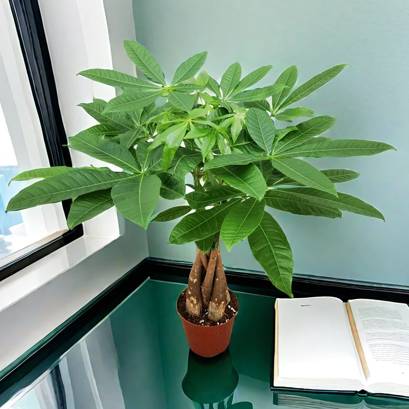 发财树好养易活寓意好四季常青常绿盆栽室内摆放花卉绿植前台禅意