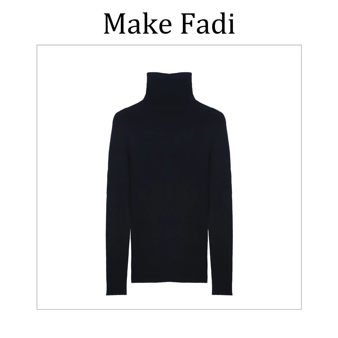 MakeFadi/妙珂梵迪秋冬长袖修身高领针织衫