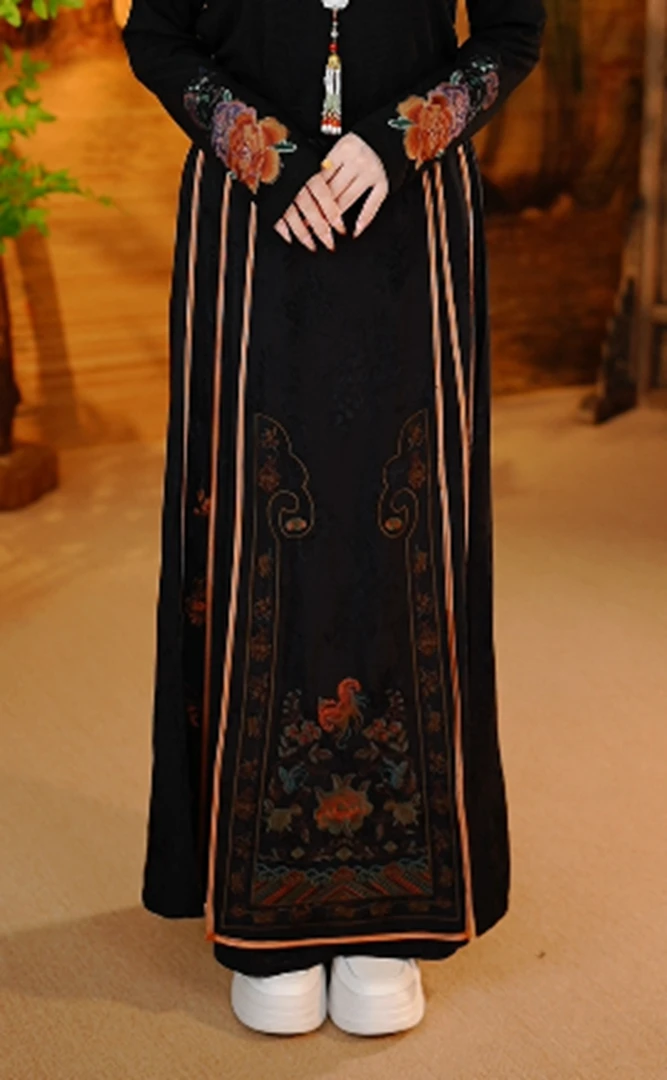 【清燕】小鱼高定新中式国风妈妈装新中式刺绣马面裙