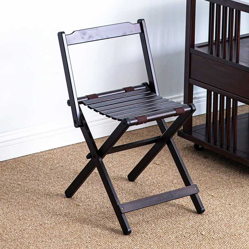 千秋椅折叠椅户外便携靠背椅家用楠竹凳子钓鱼露营烧烤凳子