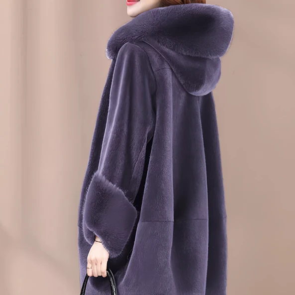 【断码清仓】 2025冬季连帽加厚大毛领外套