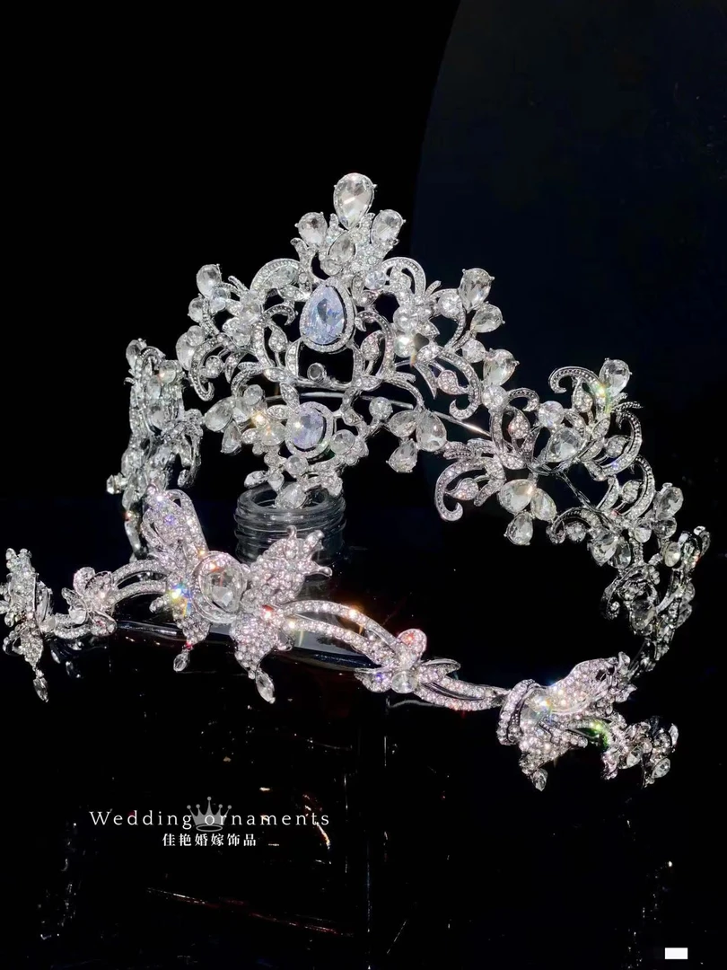 16973ETE新款精致时尚轻奢气质款皇冠可拆卸两用款皇冠新娘头饰