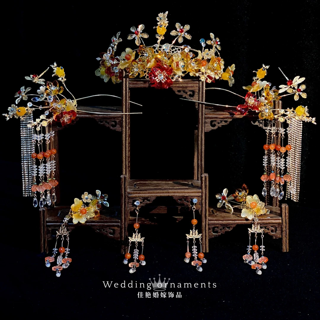 9084新款大气复古分体秀禾新娘头饰