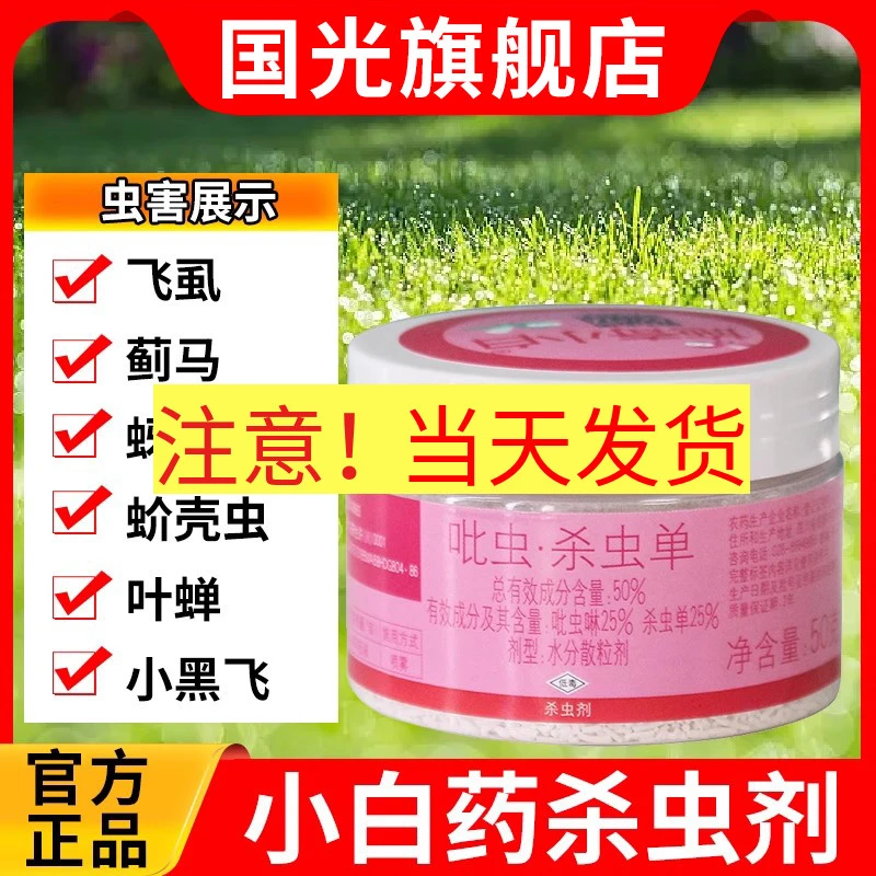 国光施奇内吸小白药复配杀虫剂国光正品土壤花卉月季蚜虫小黑飞