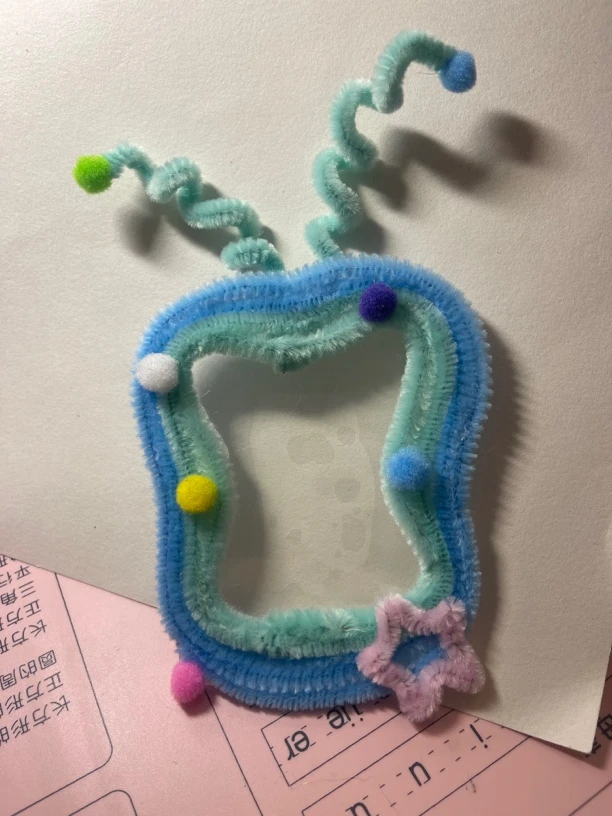 扭扭棒婴儿卡套蓝色毛绒两款可选三寸小卡小马宝莉ins卡套成品