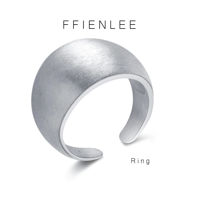 925银戒指 时尚气质圆缺戒指 约8.8克 YINJIE10003