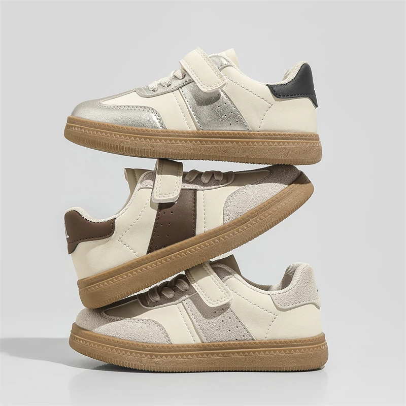 魔术贴男女孩运动鞋软底跑步鞋透气板鞋子987