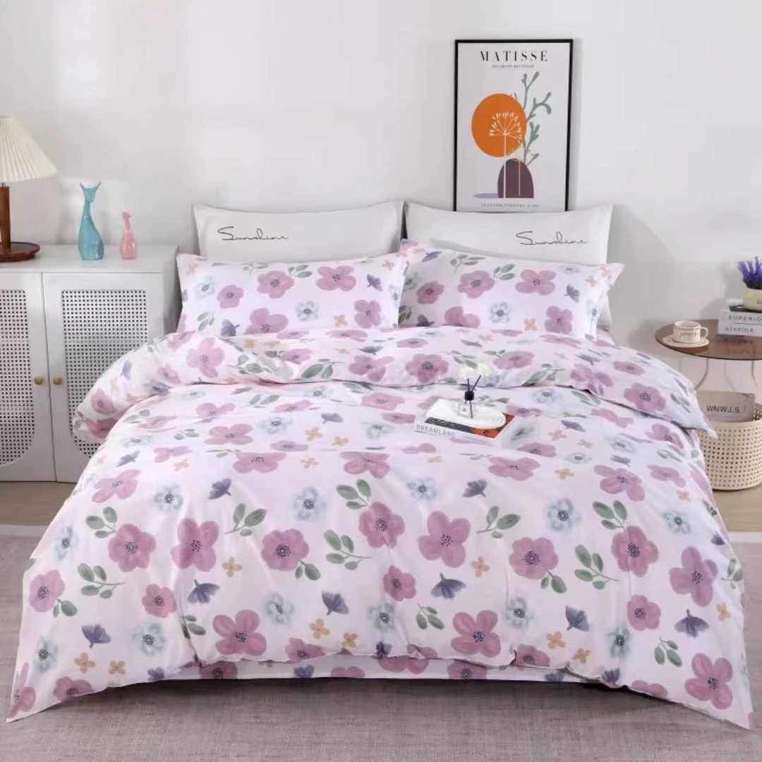 花语-纯棉斜纹床上用品面料柔软亲肤加大布床活性大床被罩被套