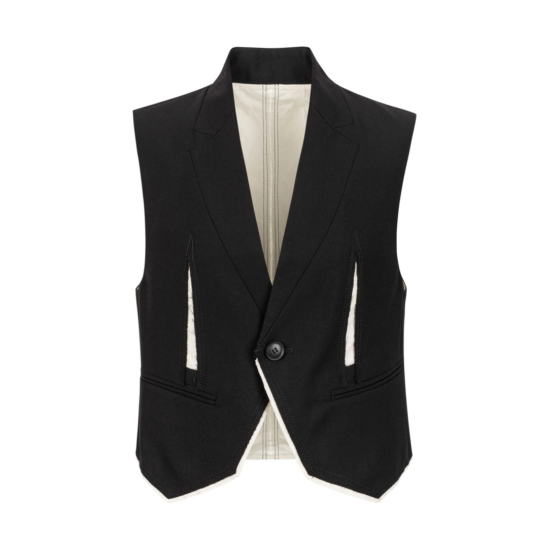 Z/S+D.设计师品牌女士撞色西装马甲761E560Z