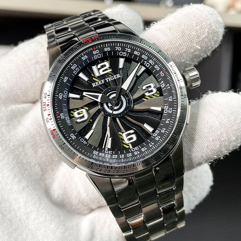 【涡轮系列】瑞夫泰格时来运转正品全自动机械表男士防水时尚名表男