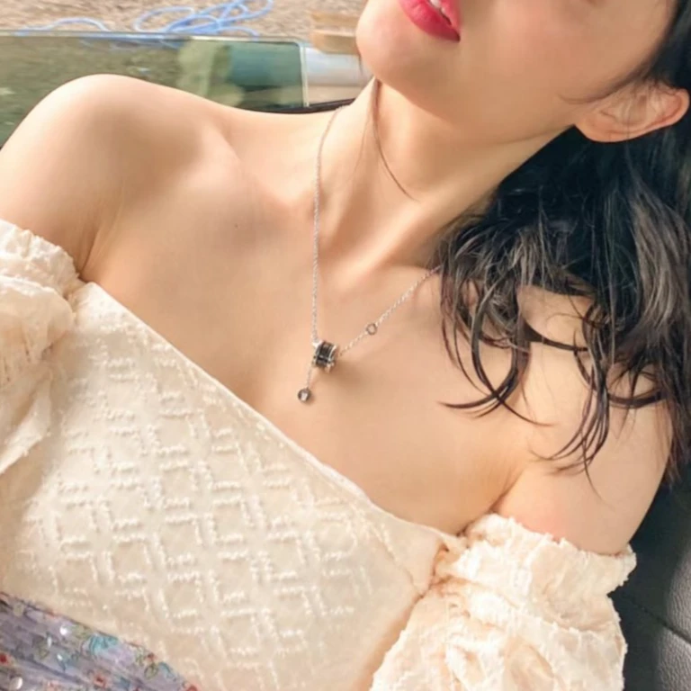 全新未使用 BVLGARI/宝格丽 【佳娴】 弹簧 项链 AG925/TP016971