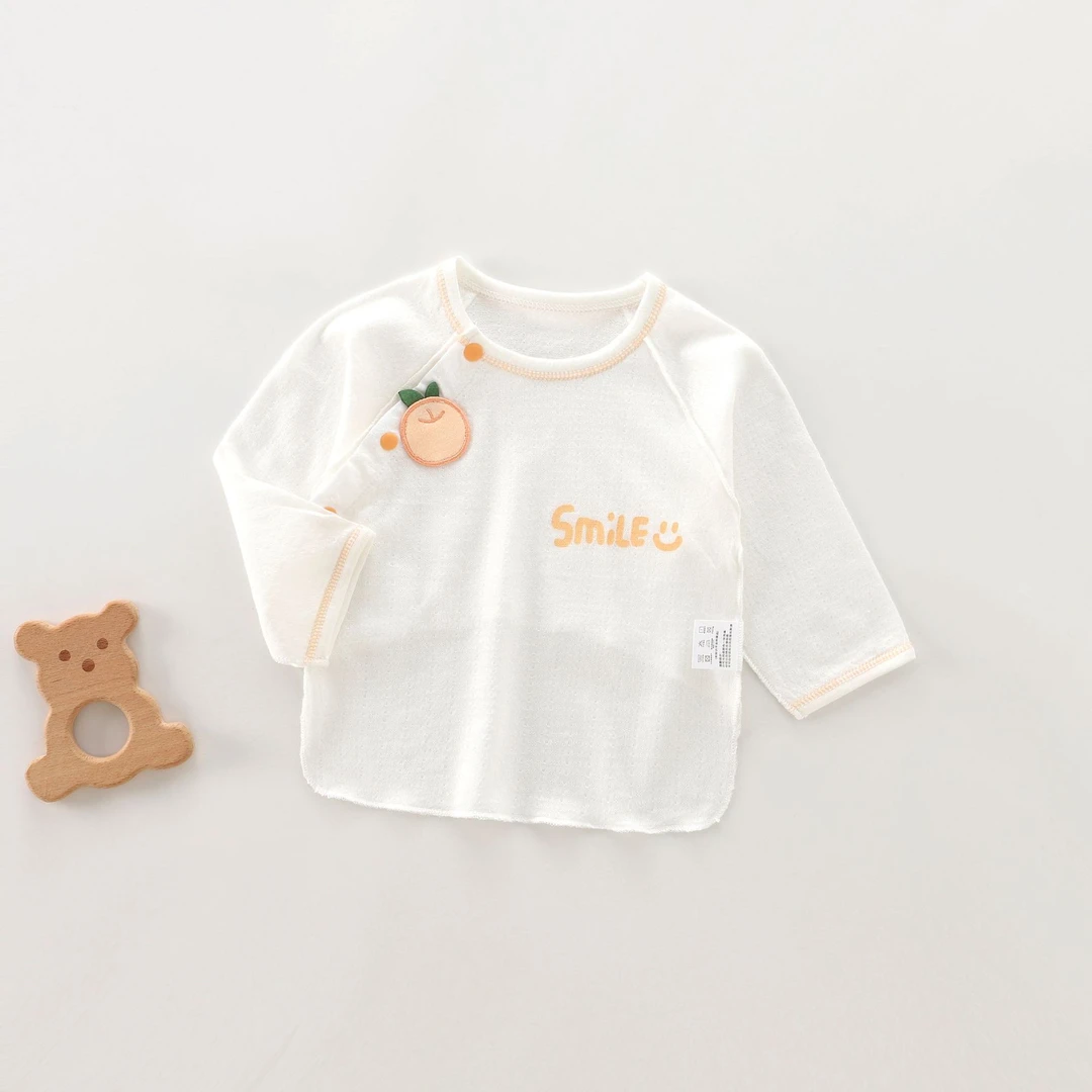 婴儿半背衣新生儿衣服纯棉a类夏季薄款0-3月宝宝半背婴儿衣服夏装