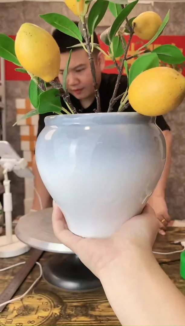 【闪购商品】陶瓷G28小号灰口口12高13