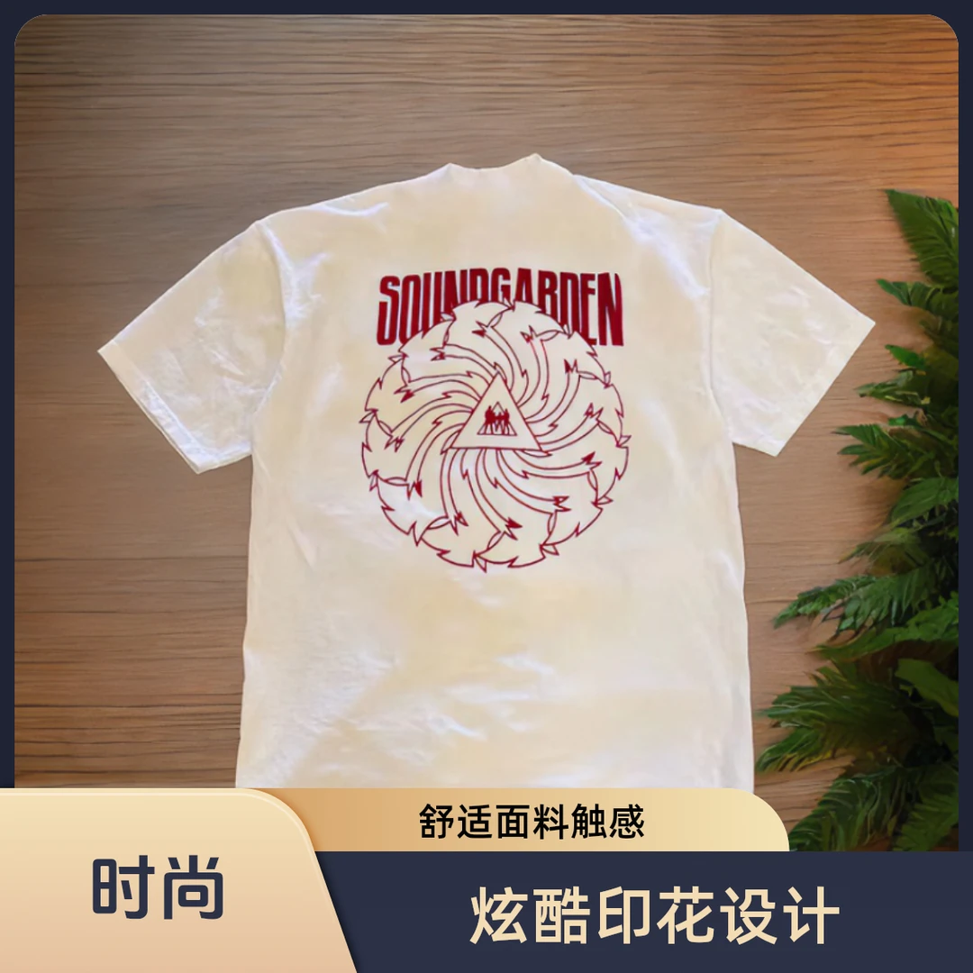 美式潮流纯棉短袖T恤男美式休闲男女情侣运动潮牌创意印花百搭潮t