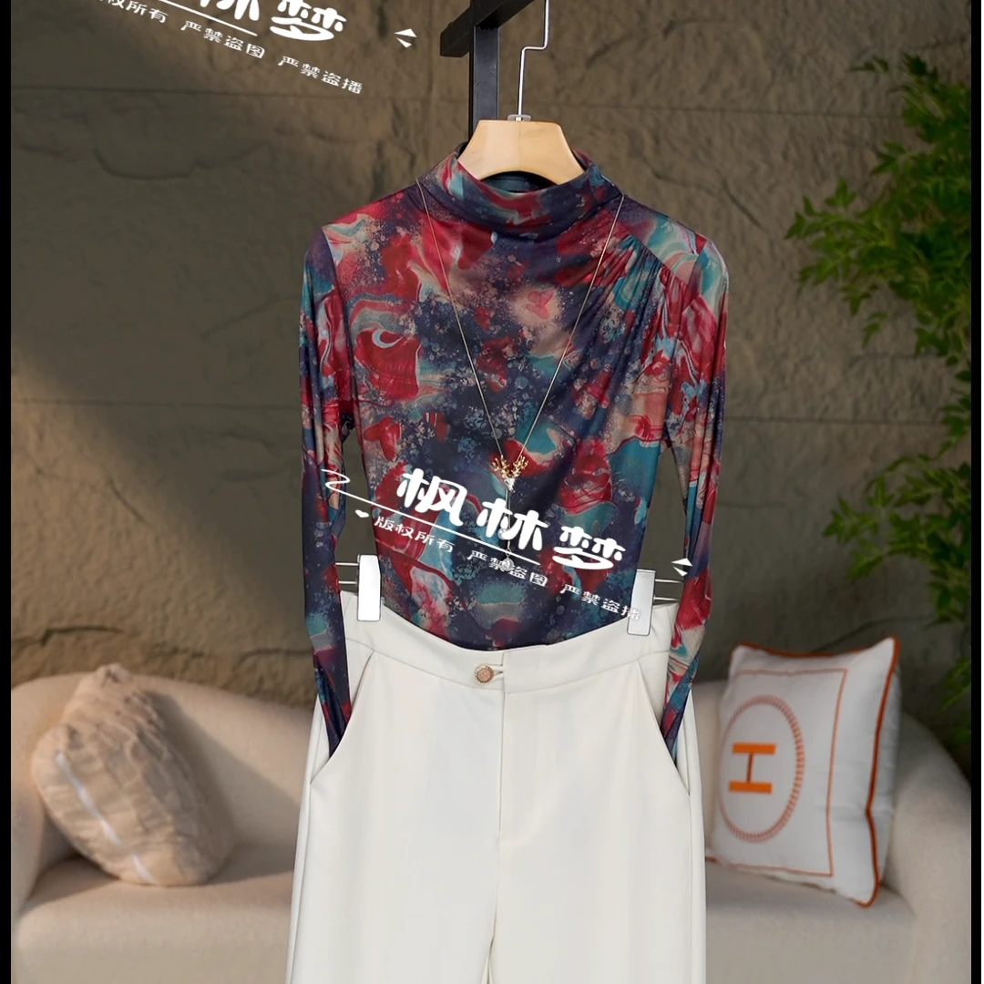 实际库存双面磨毛自保暖秋冬新款修身显瘦有绒长袖打底衫女上衣88