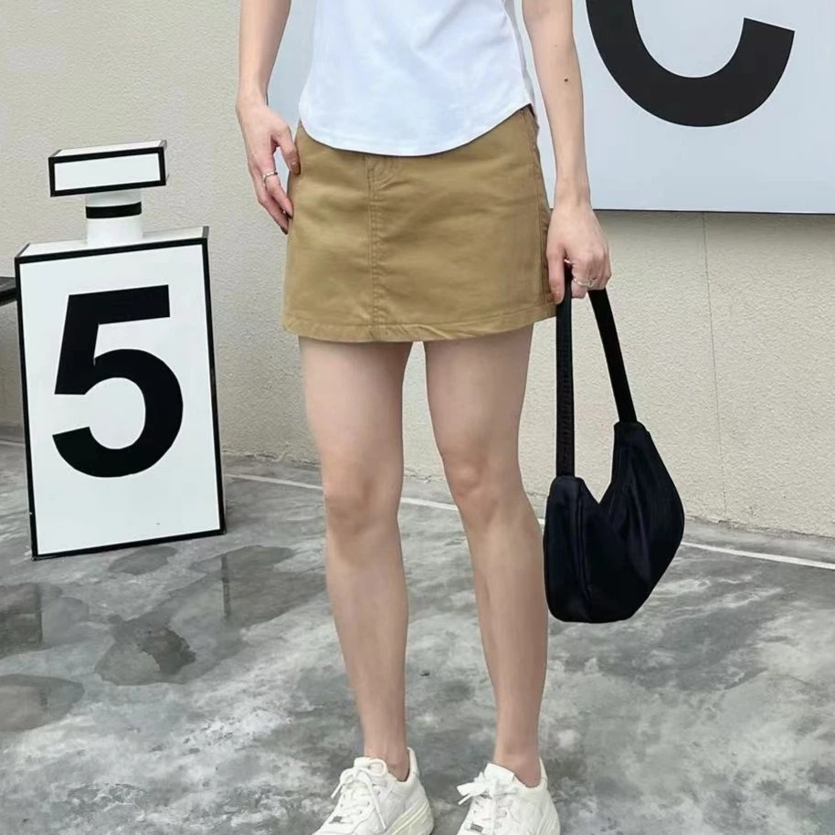 CC家春夏韩版高腰A字显瘦牛仔裤裙2811#