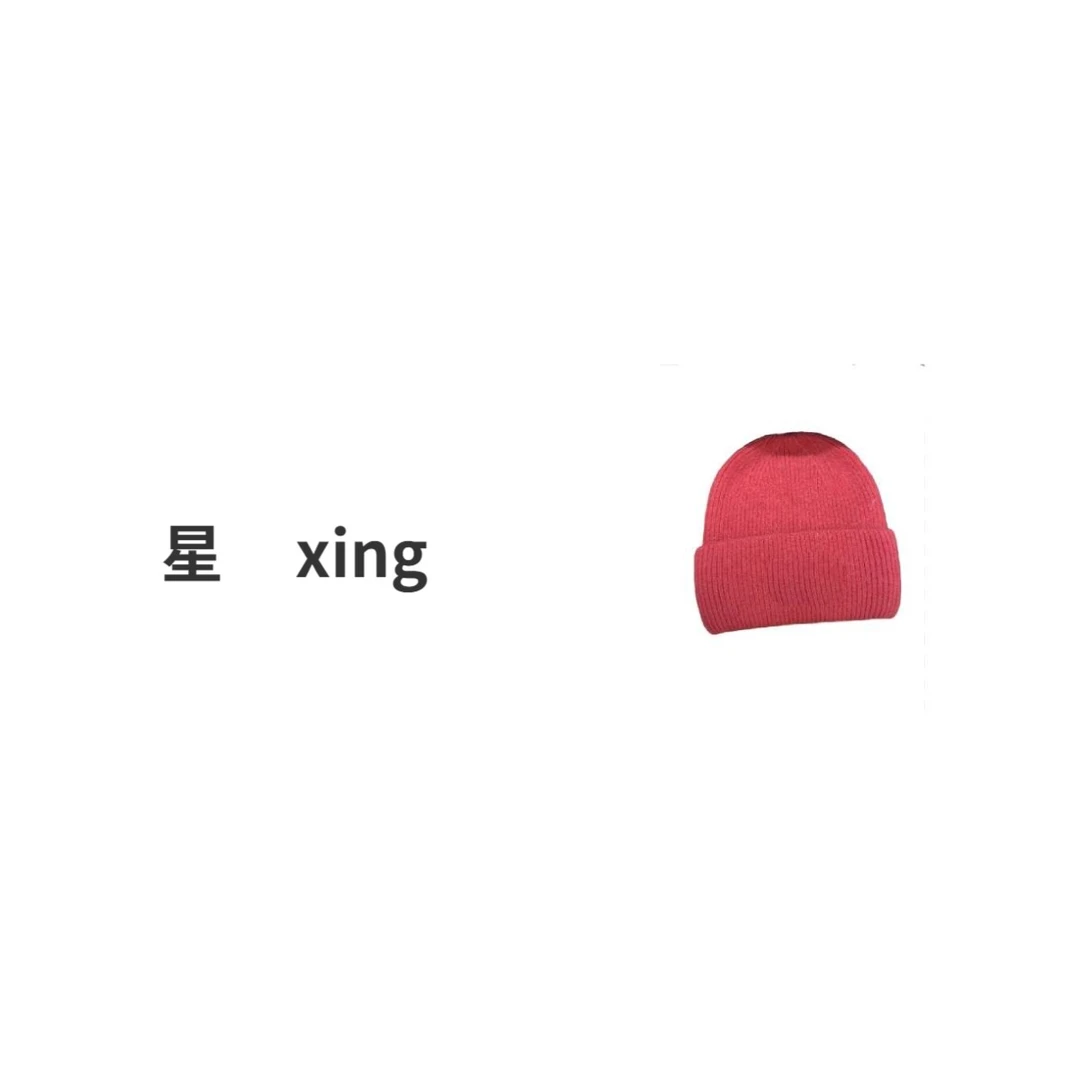 261秋冬保暖简约针织帽子（刺绣）10139