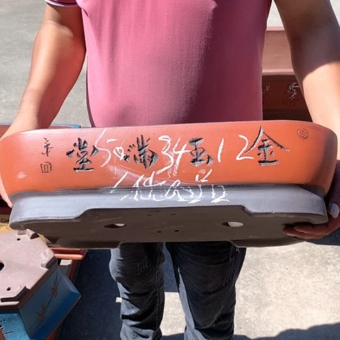 紫砂花盆手工制作