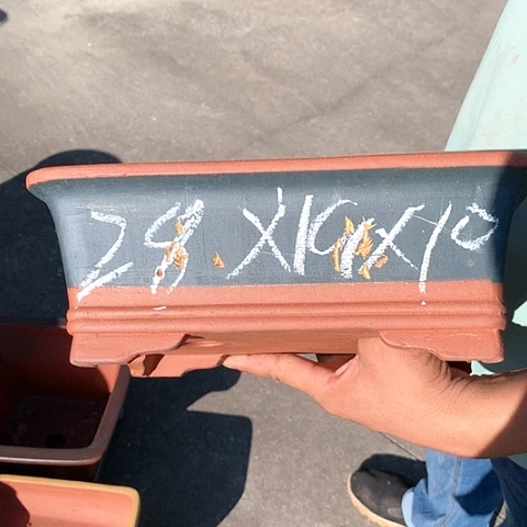 紫砂花盆手工制作