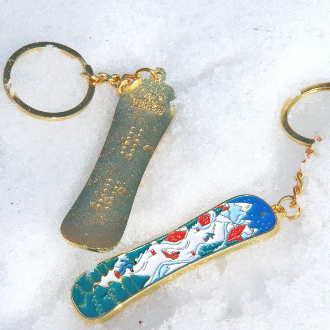 趣滑雪原创设计钥匙扣挂件包挂滑雪人的礼物阿勒泰新疆滑雪