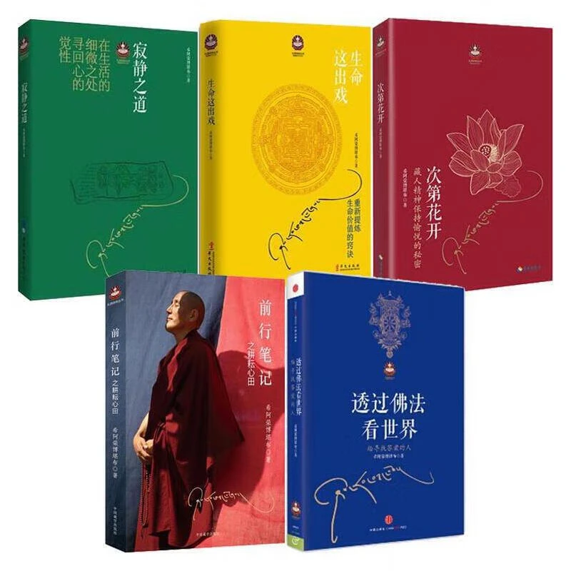 希阿荣博堪布全套5册 次第花开/生命这出戏/寂静之道/前行笔记 等