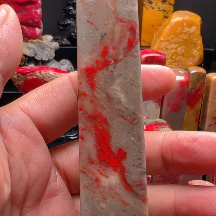 昌化鸡血石涛*素章一枚