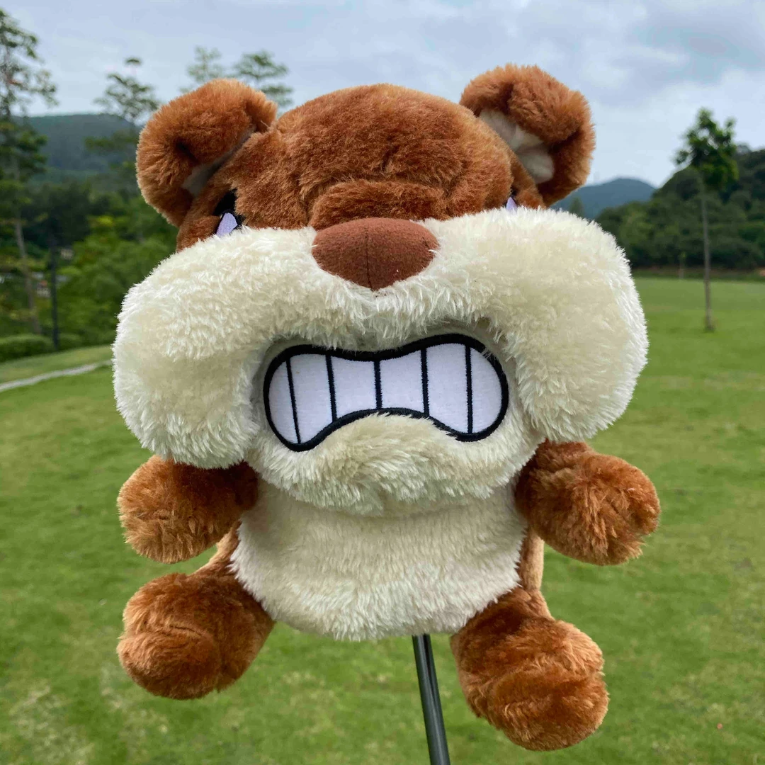 高尔夫球杆套 小狗 卡通一号发球木杆套，男士女士青少年通用杆套