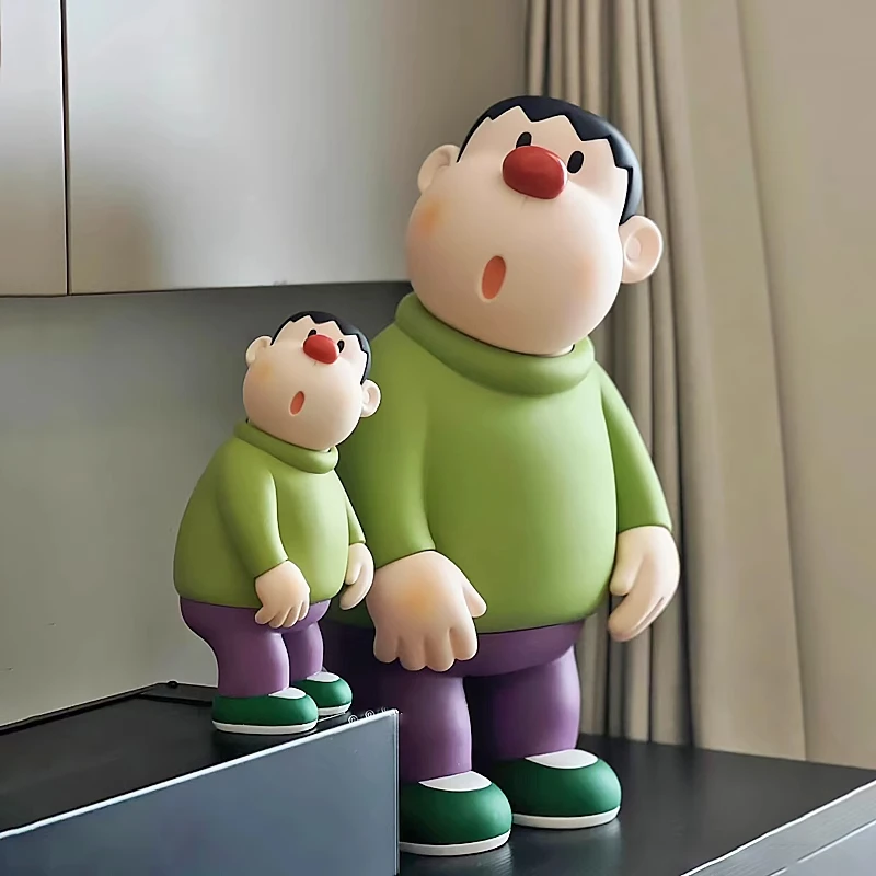 【胖虎23cm手办】桌面摆件办公室桌家具装饰品摆件呆萌家居装饰潮玩