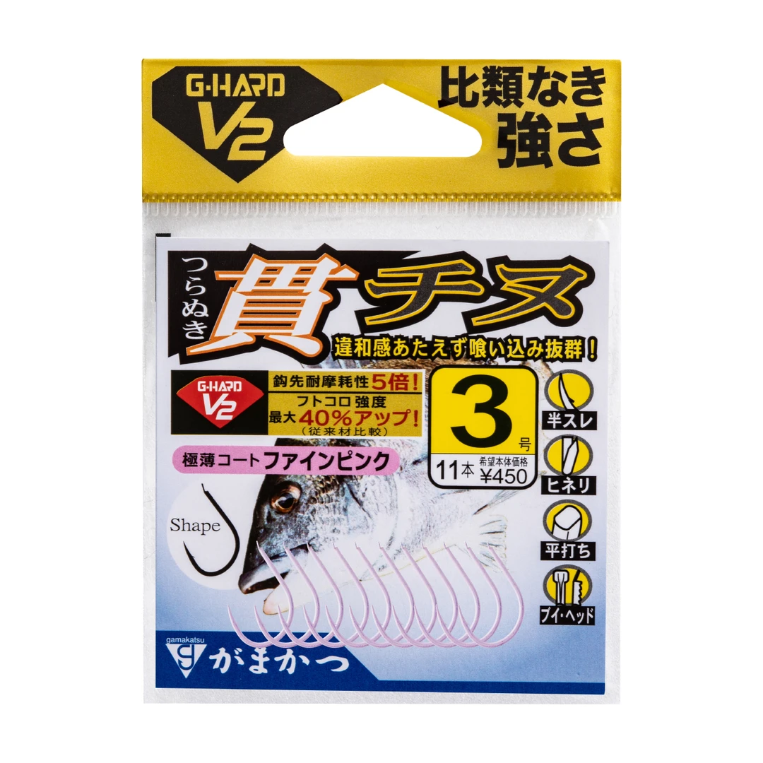 2024新款贯千又钩GAMAKATSU伽玛卡兹 锋利千又倒刺钩 本土产