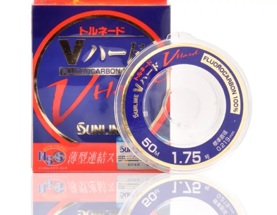 V哈碳素子线碳线50米钓线前导线高强度高拉力鱼线碳素线钓鱼