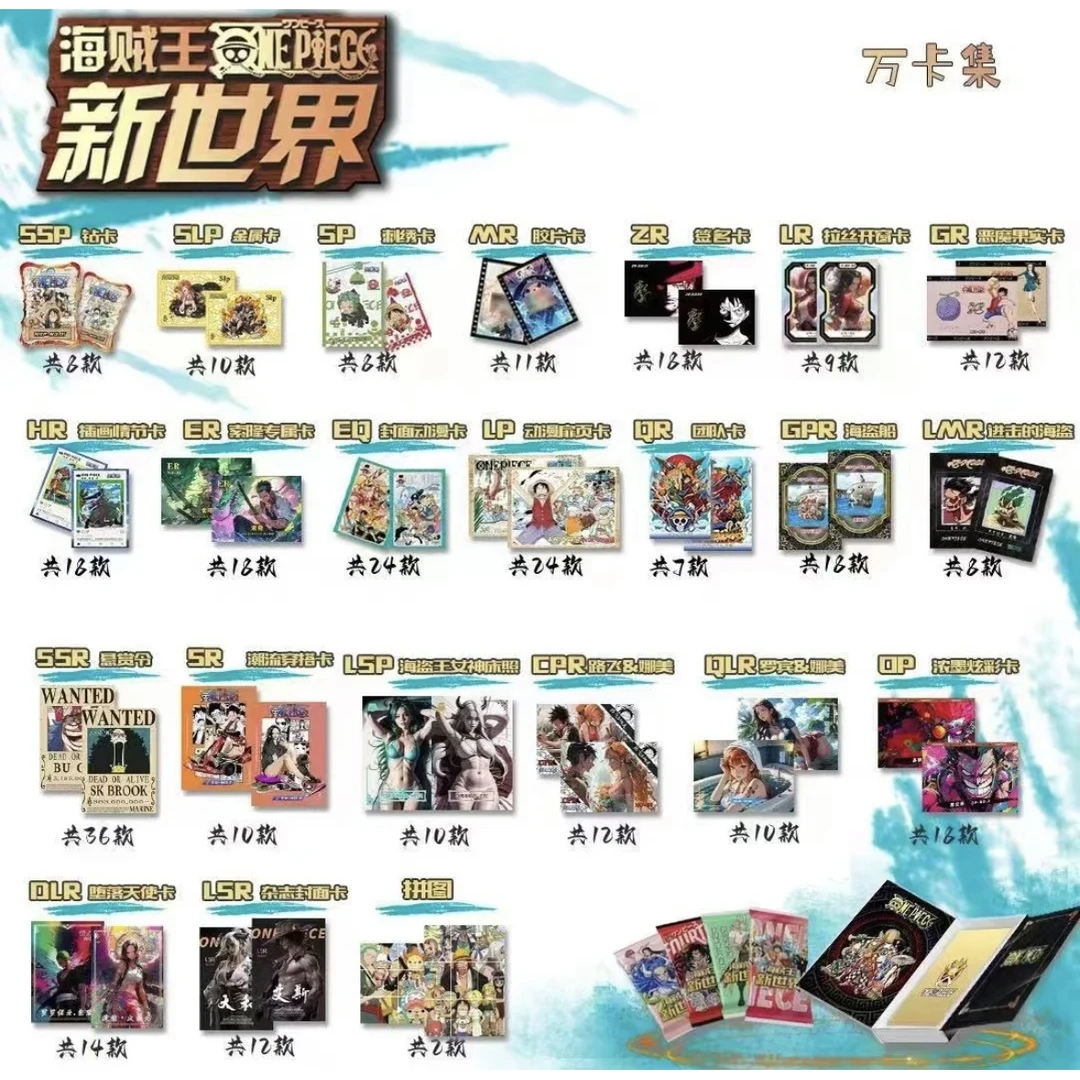 【拆包】万卡集-海贼王新世界 第一弹动漫盲盒卡收藏（默认代拆）