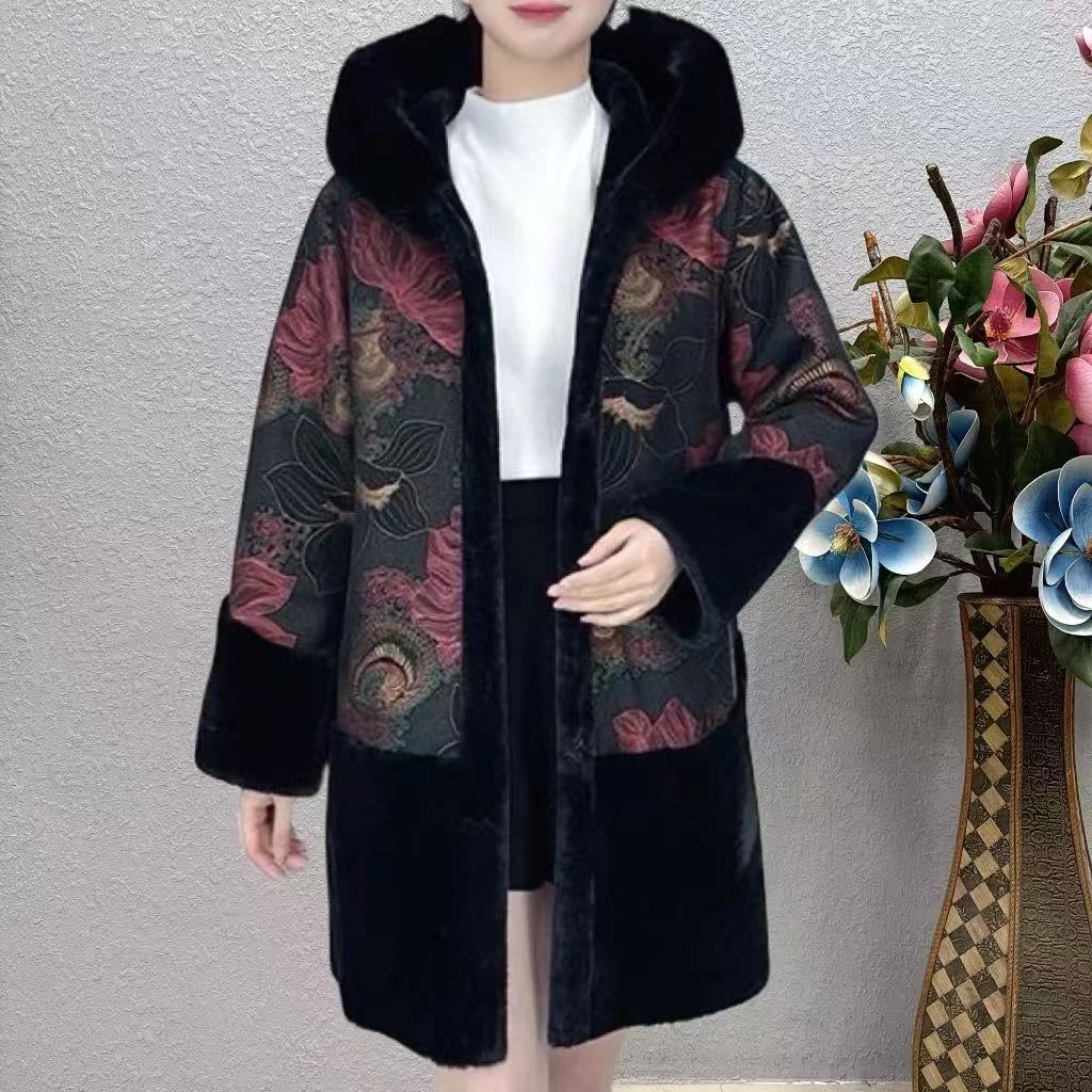 P0-8886百搭外套妈妈装时尚女士气质显瘦