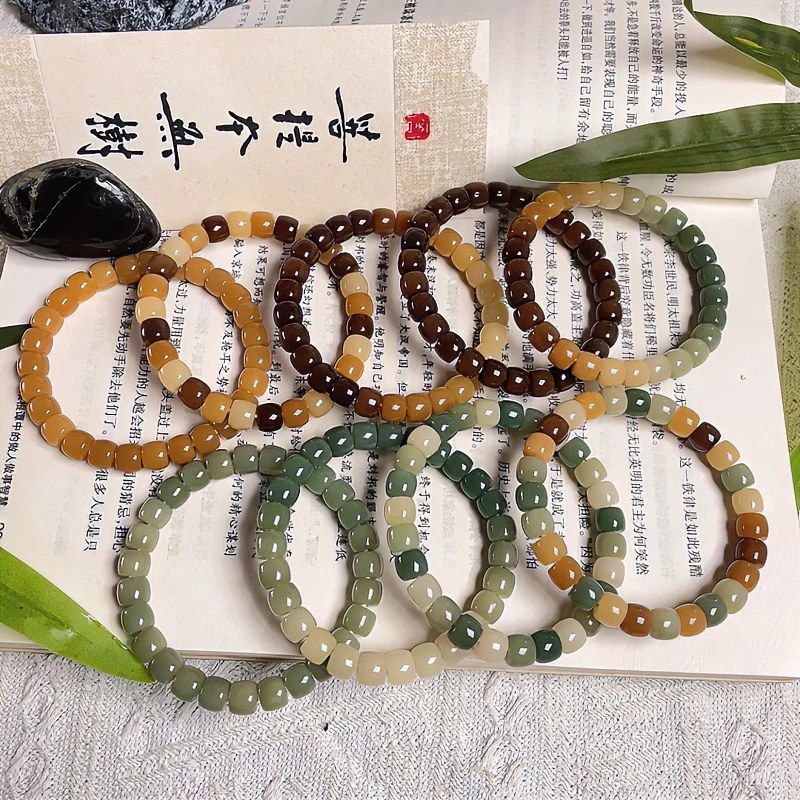 青鸾手作山茶花X野蜜蜂系列精工直切菩提手串大合集学生款文玩女