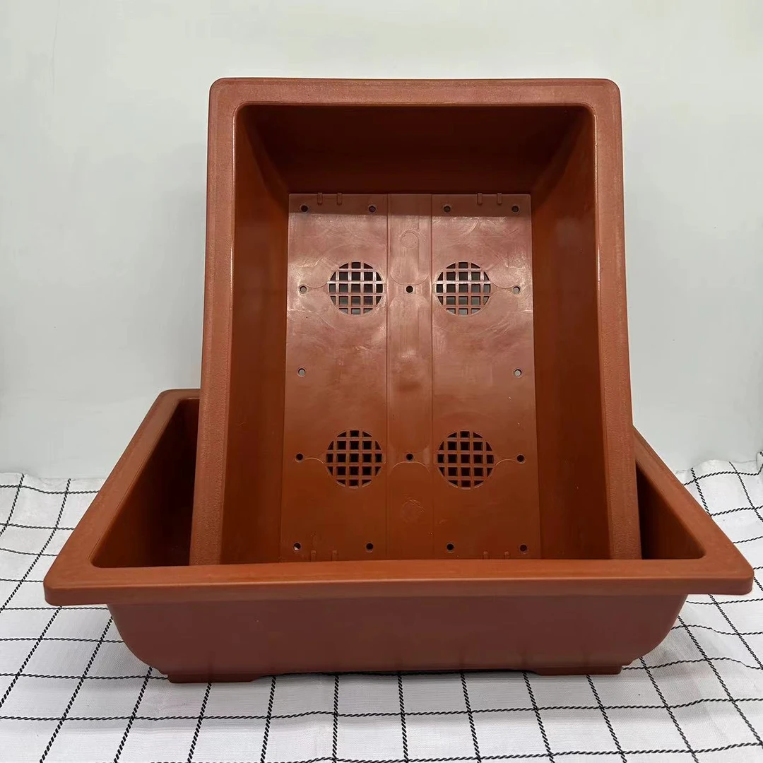 320加厚盆景花盆2个《直径31高9宽23》