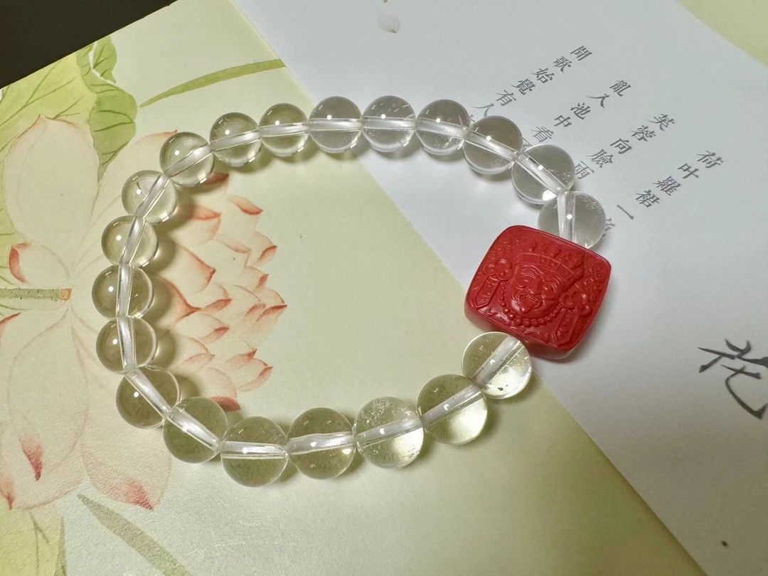 【灰姑娘原创】白水晶扎基拉姆手牌手串M5680