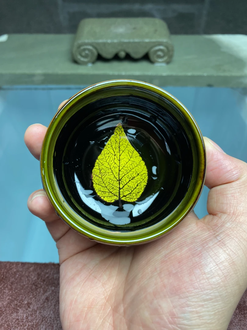 【闪购商品】乌金木叶盏主人杯品茗杯
