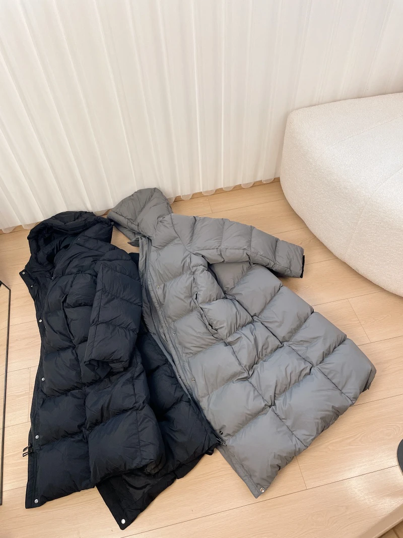 【王小姐】保暖连帽中长款羽绒服 “大黑糖” 95白鸭绒 三防