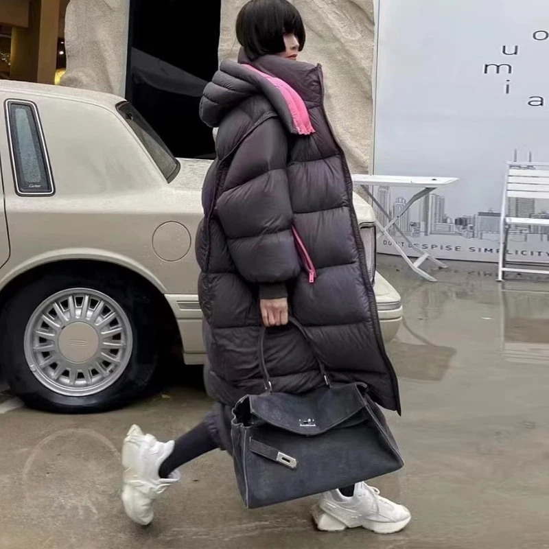 【白鸭绒】2023年新款女中长款羽绒服高级感时尚显瘦加厚冬季爆款潮