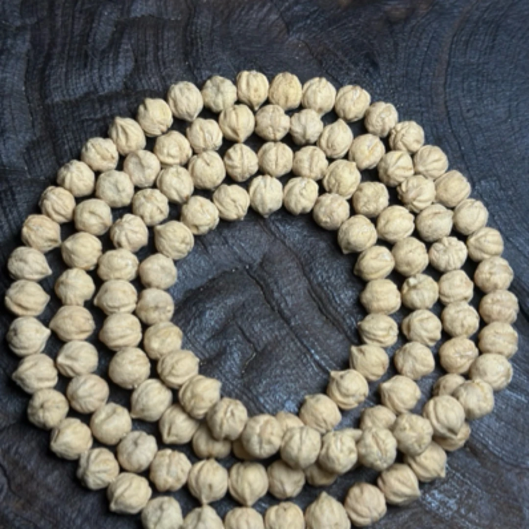 热振柏香籽手串【墨灵】大尺寸热振粉皮横打热振菊花牙文玩手串