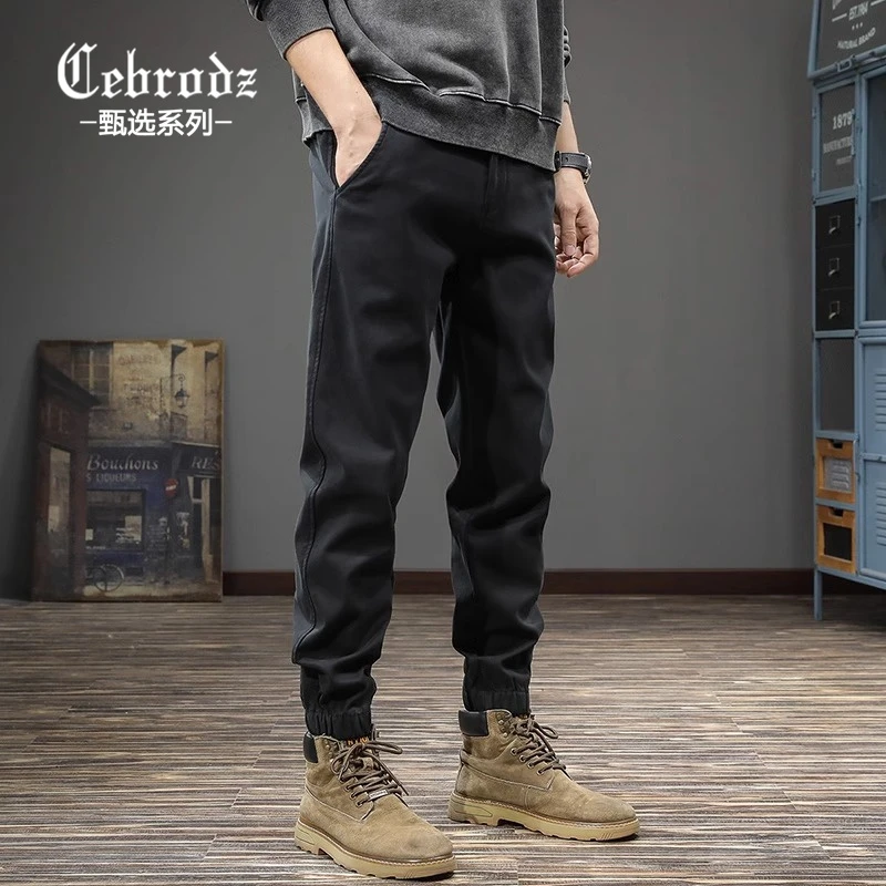 Cebrodz[甄选系列]秋冬潮流百搭休闲裤潮牌哈伦运动裤痞帅工装裤