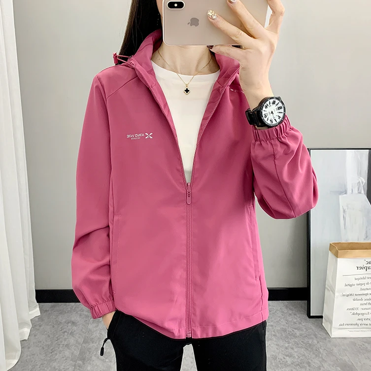 2024春季双面穿软壳冲锋衣女休闲户外风衣外套薄款防风两面穿上衣