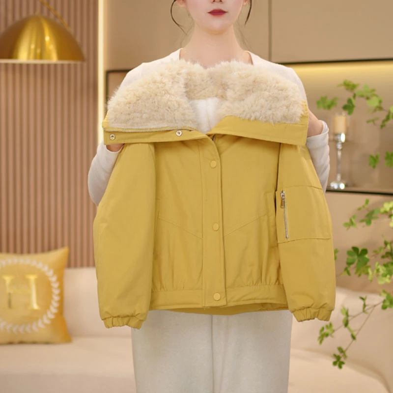 【闺蜜家】女童冬季新款时尚韩系洋气加绒加厚保暖百搭外套潮-7510