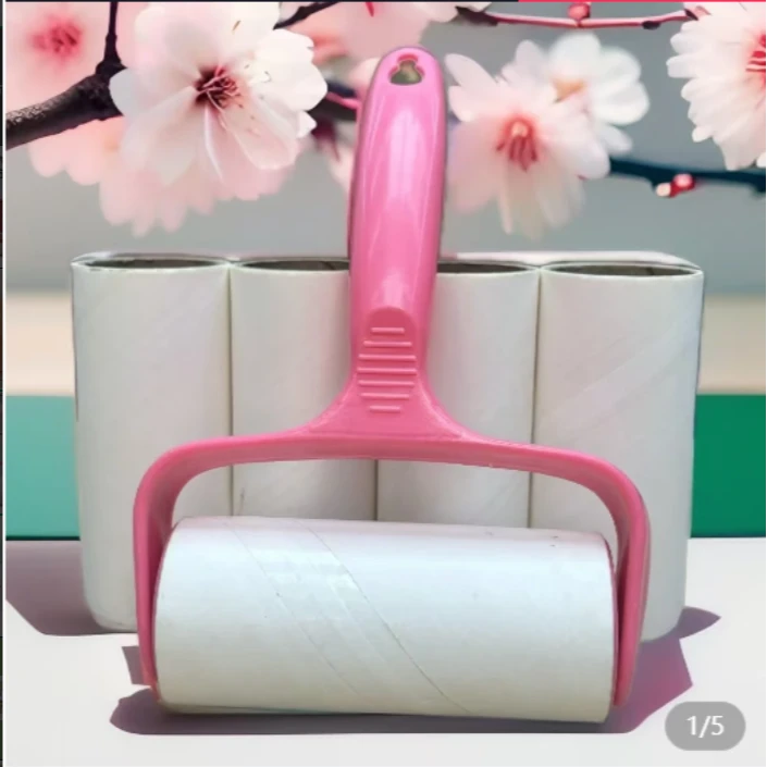 手撕式粘毛滚筒衣物除尘刷可撕纸便携神器