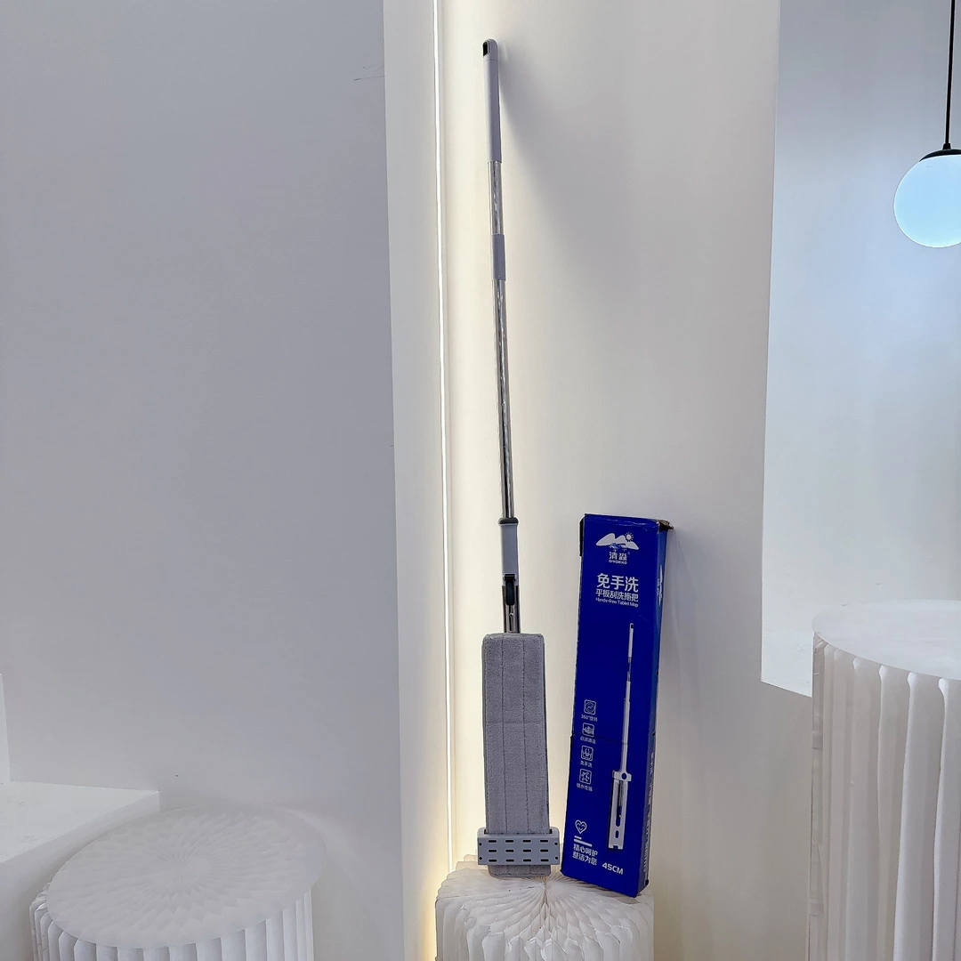 拖把一次性家用便携旋转软毛清新免手洗吸水性