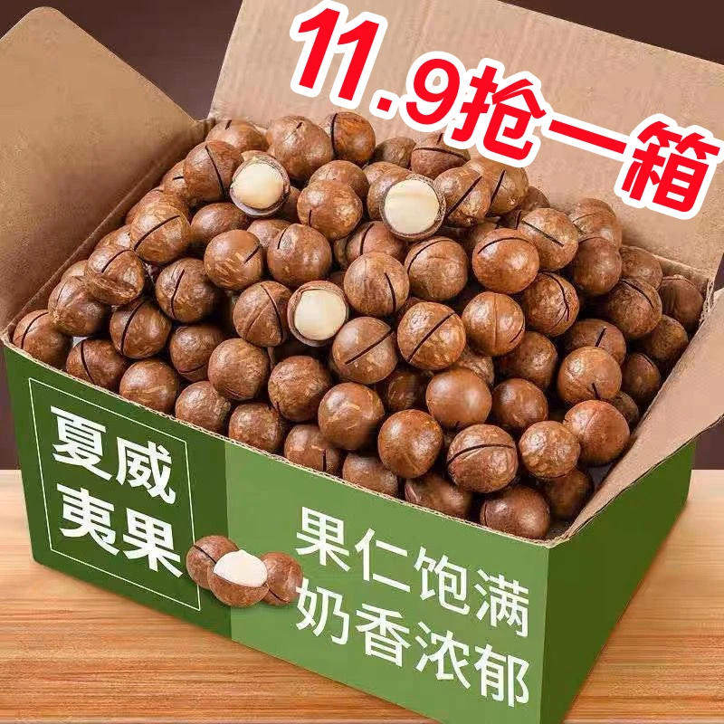 【送开口器 ！11.9抢一大罐】新货夏威夷果奶油坚果干果休闲零食批发