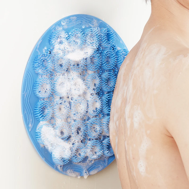 懒人搓脚搓背神器浴室脚垫按摩洗澡去死皮洗脚刷脚硅胶防滑搓澡垫