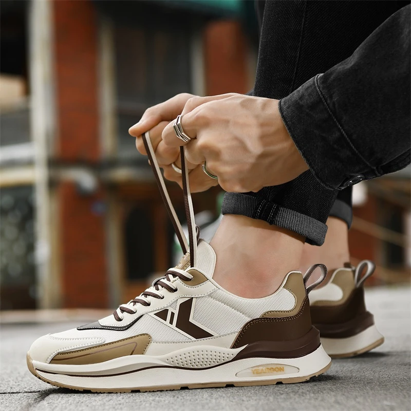 YEARCON/意尔康男鞋2025秋季新款透气休闲时尚运动鞋学生百搭潮鞋